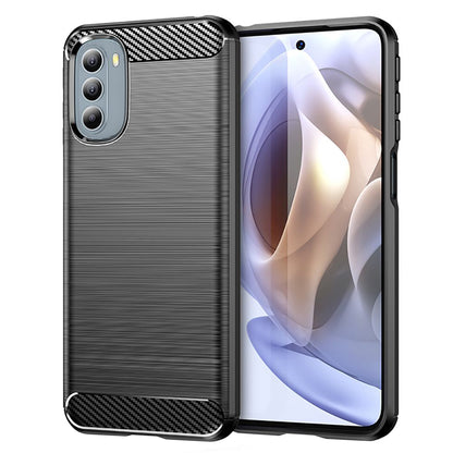 Maska za Motorola Moto G31 / G41, Techsuit, Karbon, Crna
