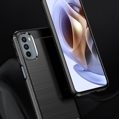 Maska za Motorola Moto G31 / G41, Techsuit, Karbon, Crna