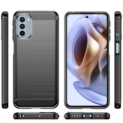 Maska za Motorola Moto G31 / G41, Techsuit, Karbon, Crna