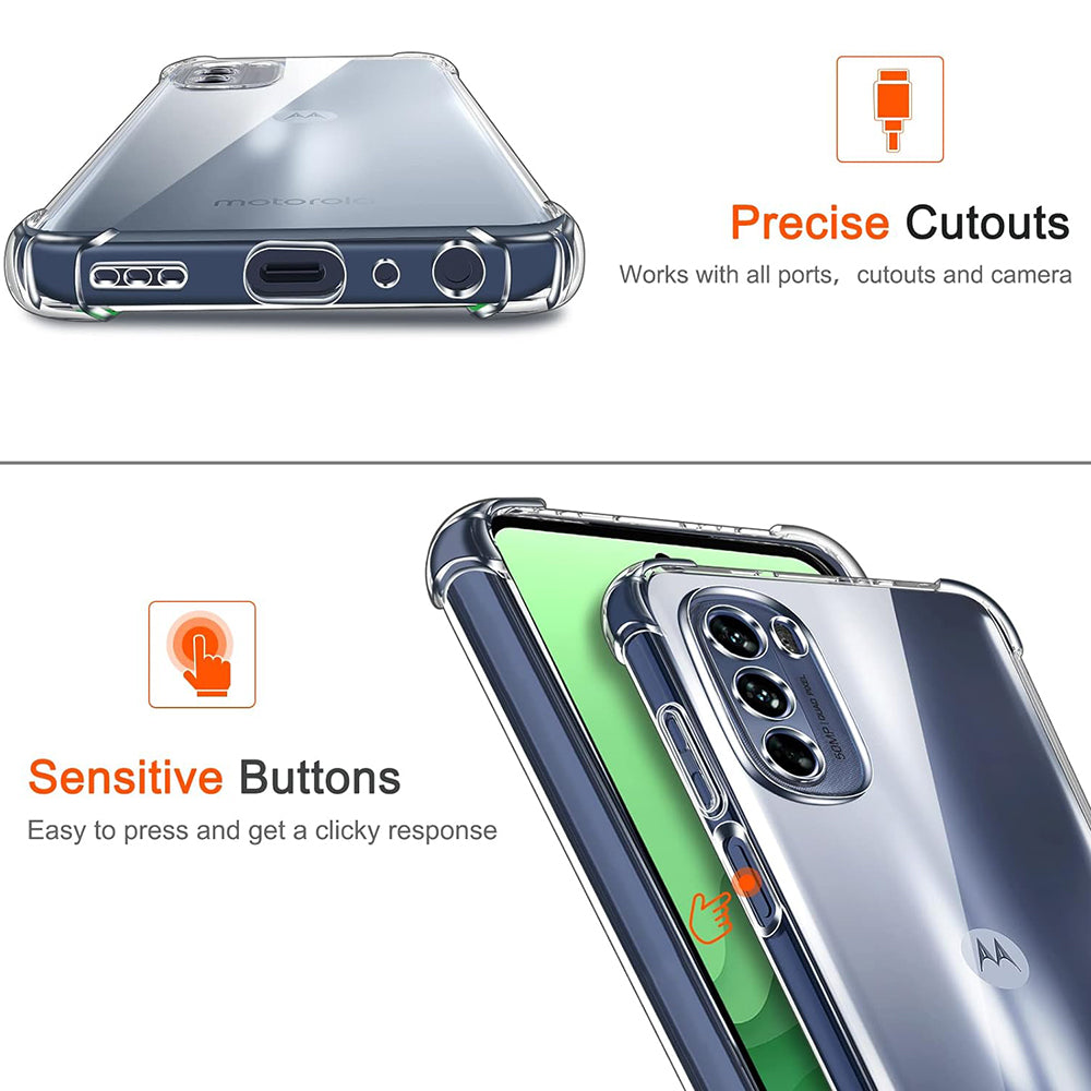 Maska za Motorola Moto G31 / G41, Techsuit, Otporna na udarce, Prozirna