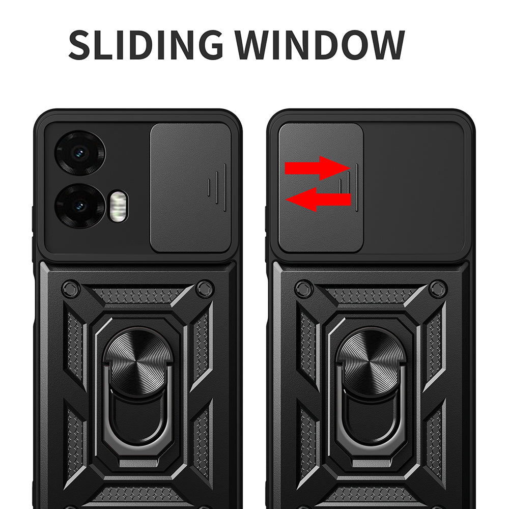 Maska za Motorola Moto G35, Techsuit, CamShield, Crna