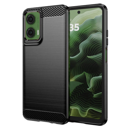 Maska za Motorola Moto G35, Techsuit, Karbon, Crna