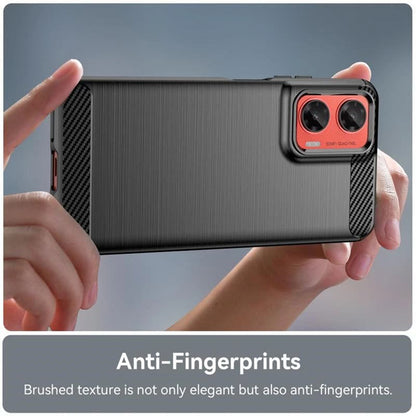 Maska za Motorola Moto G35, Techsuit, Karbon, Crna