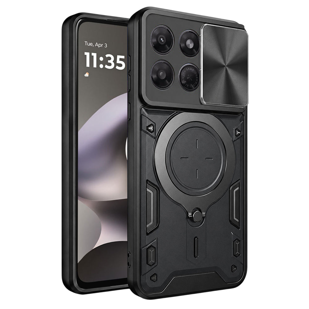 Maska za Motorola Moto G37 Power, Techsuit, CamGuard Pro, Crna