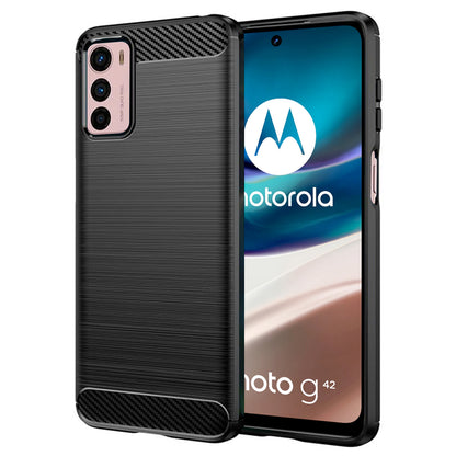 Maska za Motorola Moto G42, Techsuit, Karbon, Crna