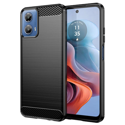 Maska za Motorola Moto G45 / G34, Techsuit, Karbon, Crna
