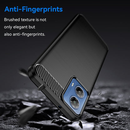 Maska za Motorola Moto G45 / G34, Techsuit, Karbon, Crna