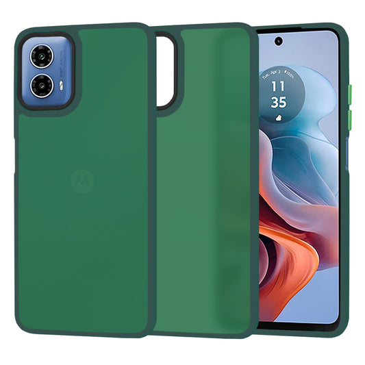 Maska za Motorola Moto G45 / G34, Techsuit, HaloFrost, Zelena