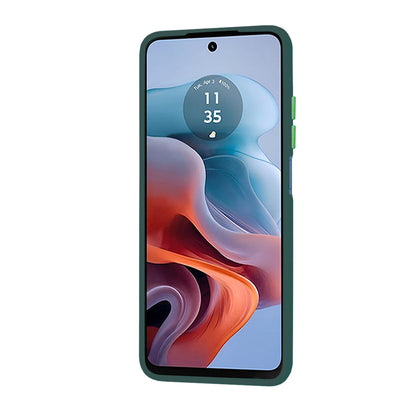 Maska za Motorola Moto G45 / G34, Techsuit, HaloFrost, Zelena