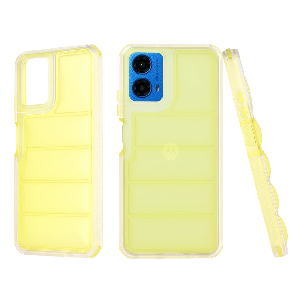 Maska za Motorola Moto G45 / G34, Techsuit, Wave Shield, Žuta
