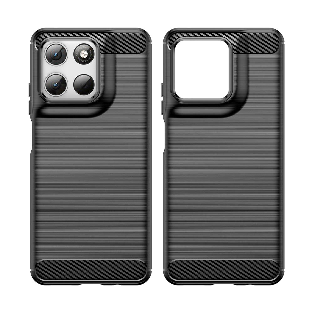 Maska za Motorola Moto G47 / G37 Power / G37 / G67 Power / G57 Power, Techsuit, Karbon, Crna