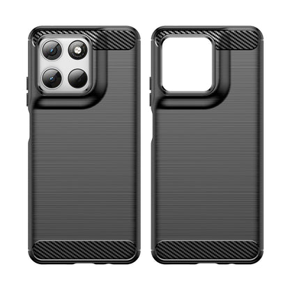 Maska za Motorola Moto G47 / G37 Power / G37 / G67 Power / G57 Power, Techsuit, Karbon, Crna
