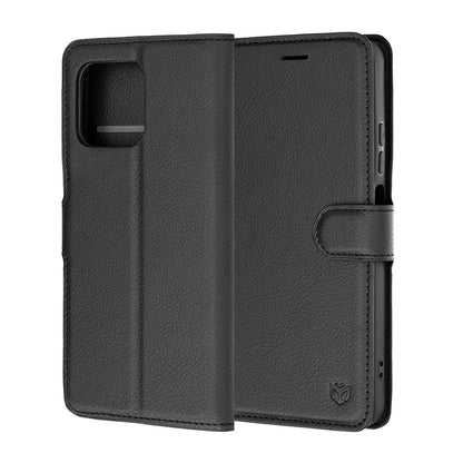 Futrola za Motorola Moto G47 / G37 Power / G37, Techsuit, Kožna Folio, Crna