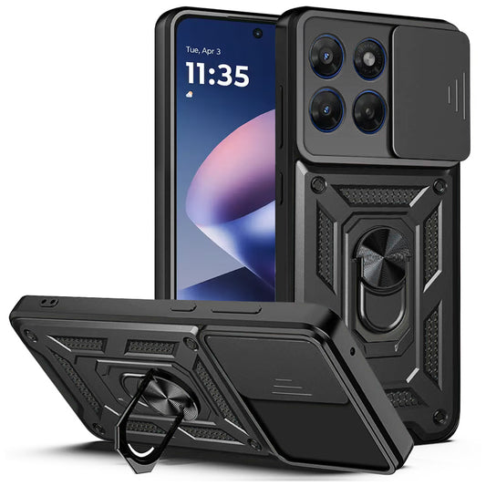 Maska za Motorola Moto G47 / G37, Techsuit, CamShield, Crna