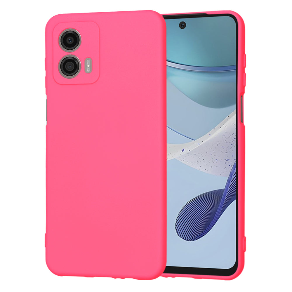 Maska za Motorola Moto G53, Techsuit, SoftFlex, Tamno Roza