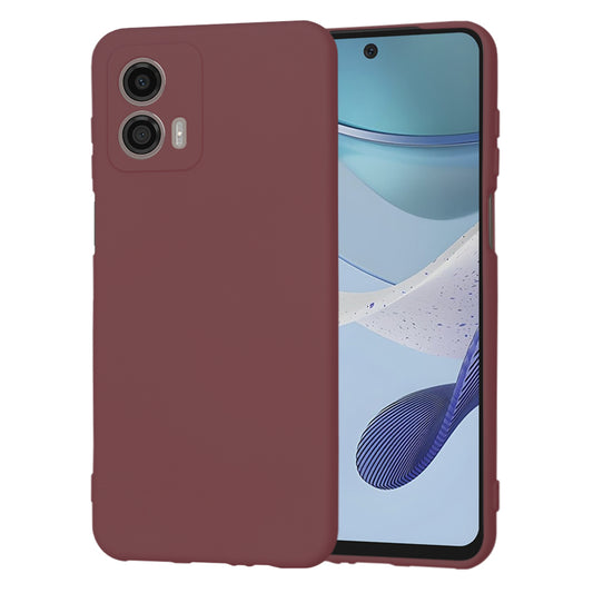 Maska za Motorola Moto G53, Techsuit, SoftFlex, Bordo