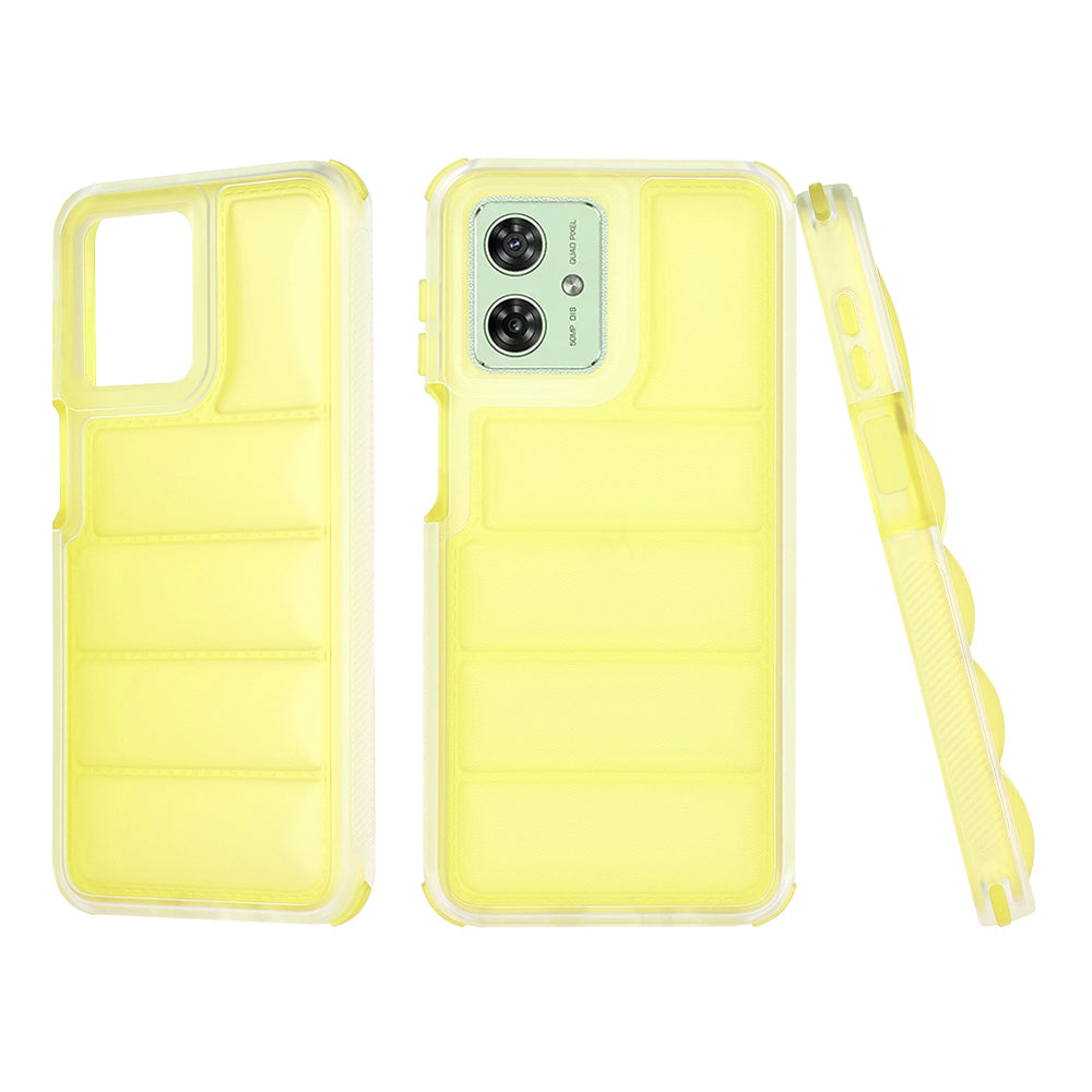 Maska za Motorola Moto G54, Techsuit, Wave Shield, Žuta
