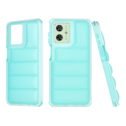 Maska za Motorola Moto G54, Techsuit, Wave Shield, Tirkizna