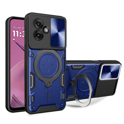 Maska za Motorola Moto G55, Techsuit, CamGuard Pro, Plava