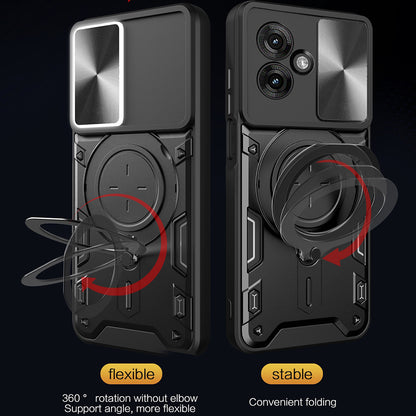 Maska za Motorola Moto G55, Techsuit, CamGuard Pro, Crvena