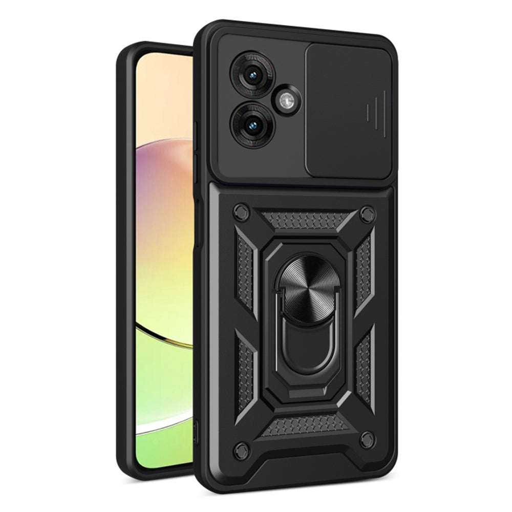 Maska za Motorola Moto G55, Techsuit, CamShield, Crna