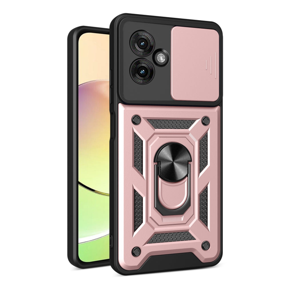 Maska za Motorola Moto G55, Techsuit, CamShield, Roza
