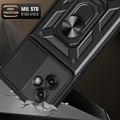 Maska za Motorola Moto G55, Techsuit, CamShield, Roza