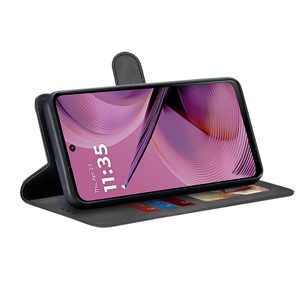 Futrola za Motorola Moto G55, Techsuit, Diary Book, Crna