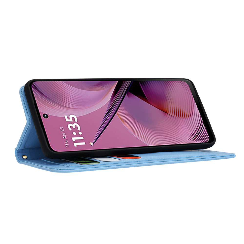 Maska za Motorola Moto G55, Techsuit, FlipCraft, Plava