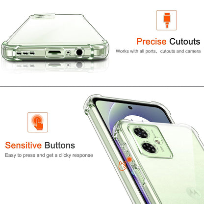 Maska za Motorola Moto G55, Techsuit, Shockproof Clear, Prozirna