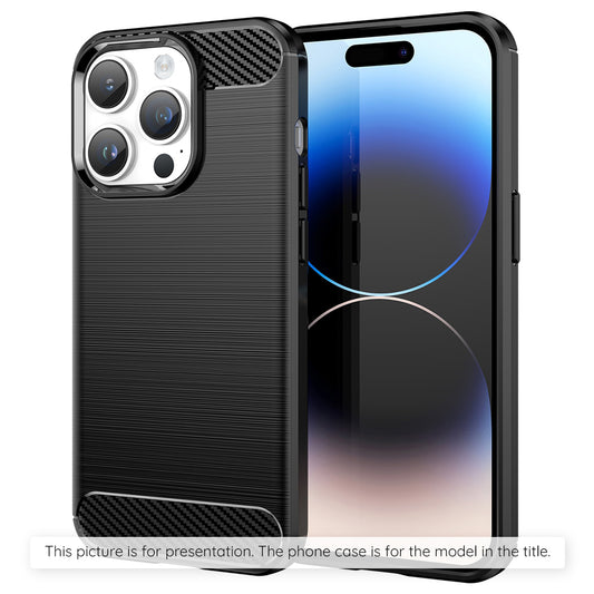 Maska za Motorola Moto G56, Techsuit, Karbon, Crna