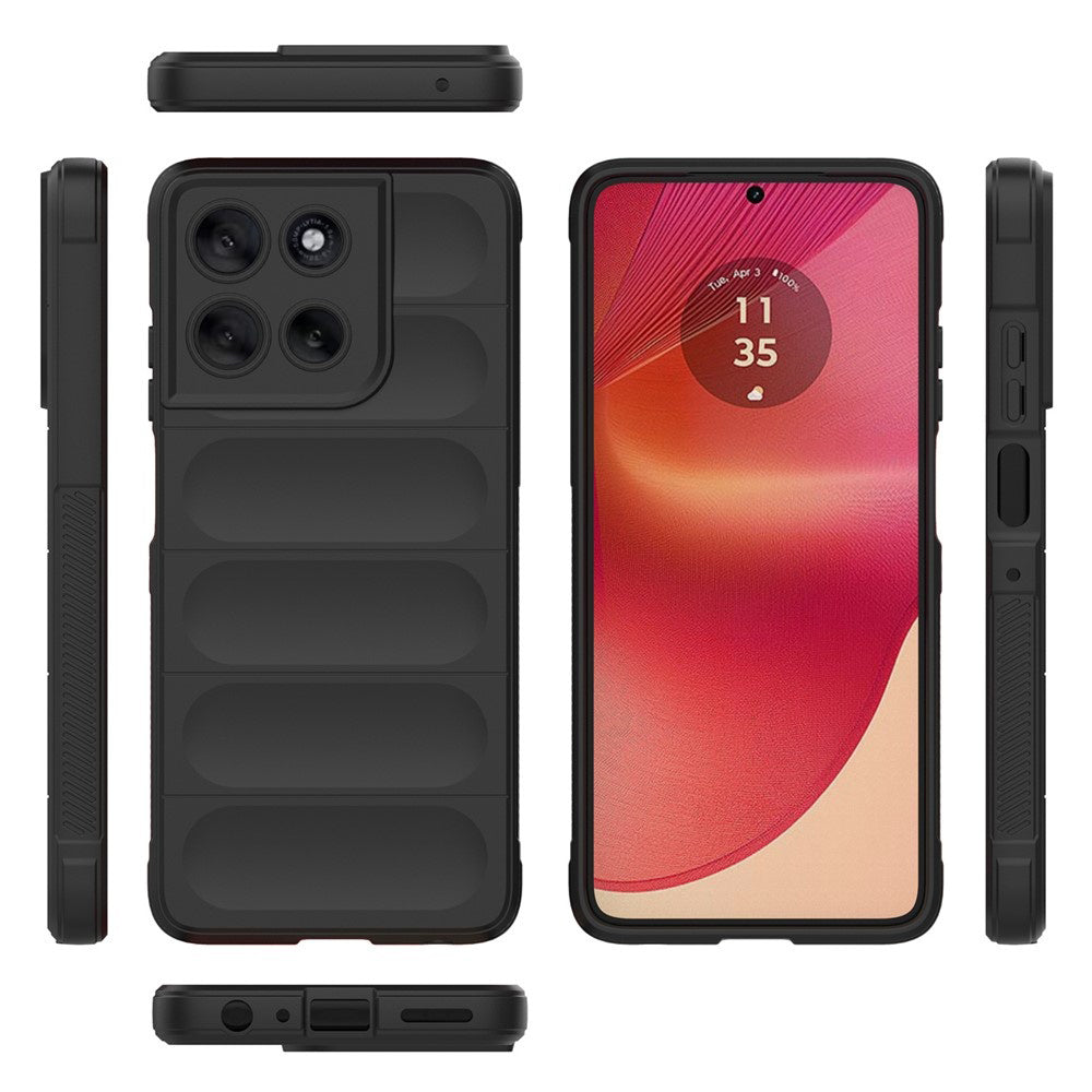 Maska za Motorola Moto G56, Techsuit, Magic Shield, Crna