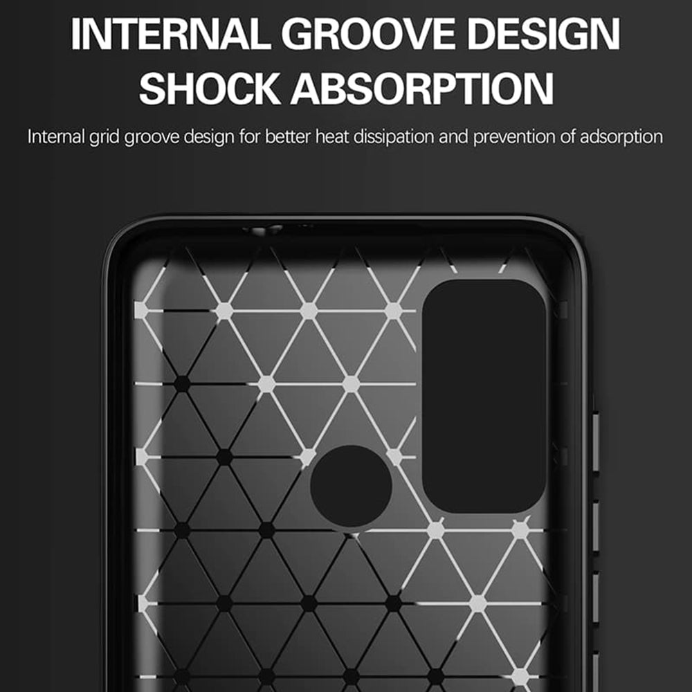 Maska za Motorola Moto G60, Techsuit, Karbon, Crna