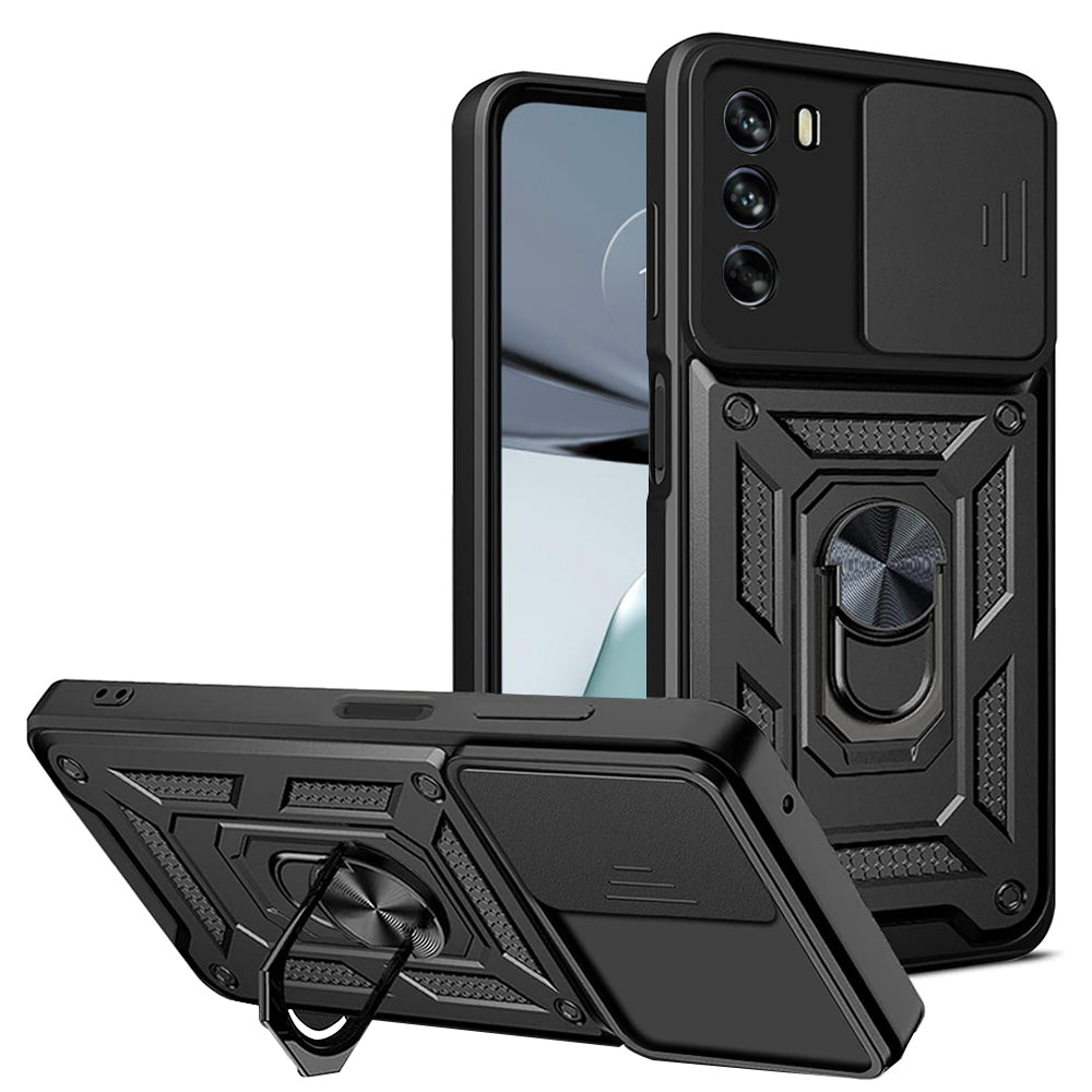 Maska za Motorola Moto G62 5G, Techsuit, CamShield, Crna