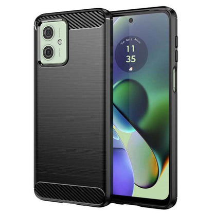 Maska za Motorola Moto G64 / G54 Power Edition / G54, Techsuit, Karbon, Crna