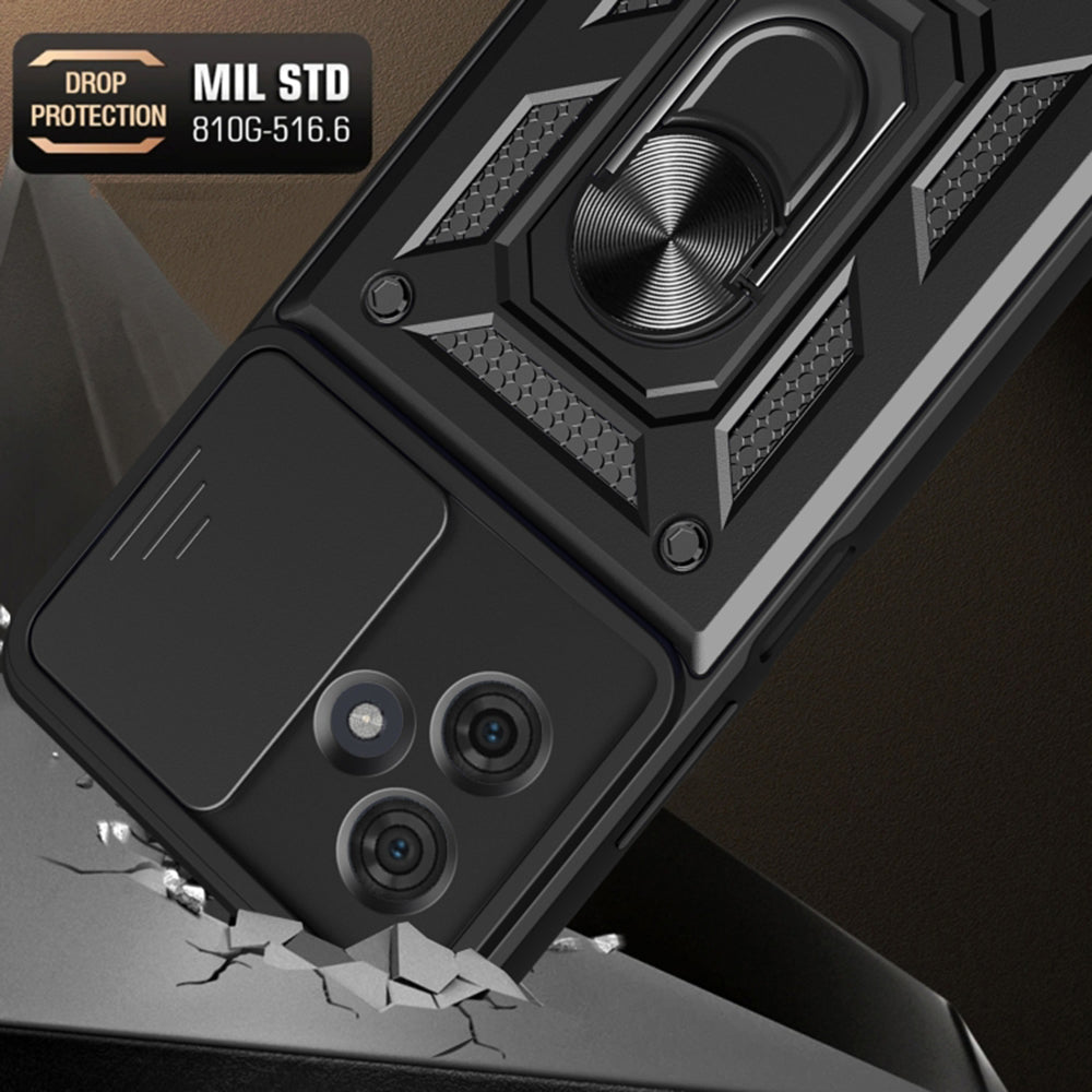 Maska za Motorola Moto G64 / G54 Power Edition, Techsuit, CamShield, Crna