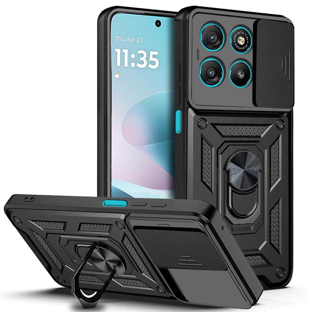 Futrola za Motorola Moto G67 Power / G57 Power, Techsuit, CamShield, Crna
