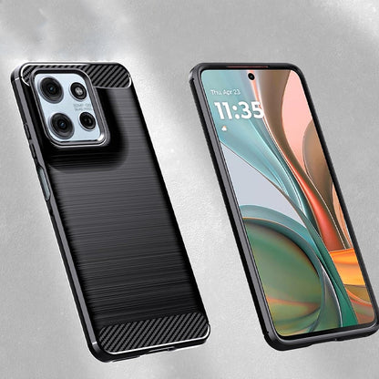 Futrola za Motorola Moto G67 Power / G57 Power, Techsuit, Karbon, Crna