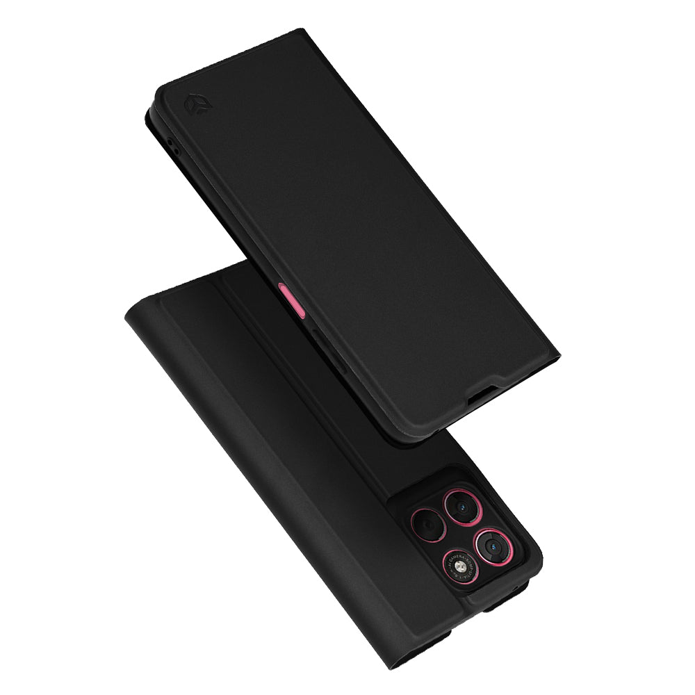 Futrola za Motorola Moto G67 Power / G57 Power, Techsuit, Magskin Book, Crna