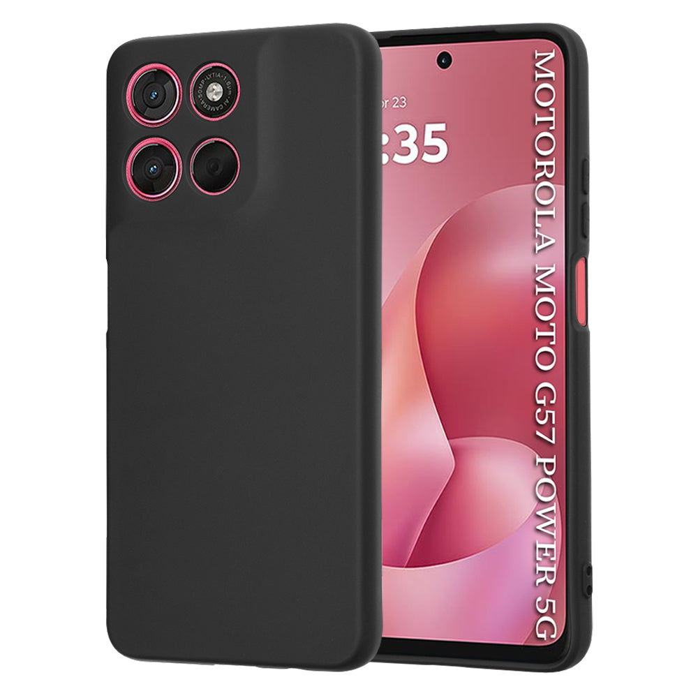 Futrola za Motorola Moto G67 Power / G57 Power, Techsuit, SoftFlex, Crna