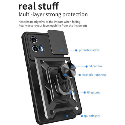 Maska za Motorola Moto G71 5G, Techsuit, CamShield, Crna