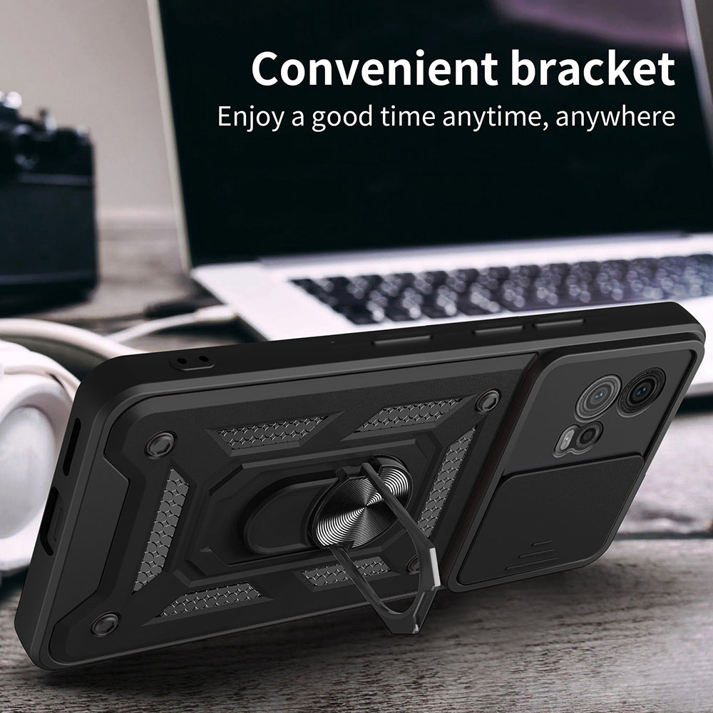 Maska za Motorola Moto G72, Techsuit, CamShield, Crna