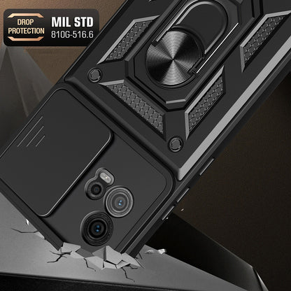 Maska za Motorola Moto G72, Techsuit, CamShield, Crna