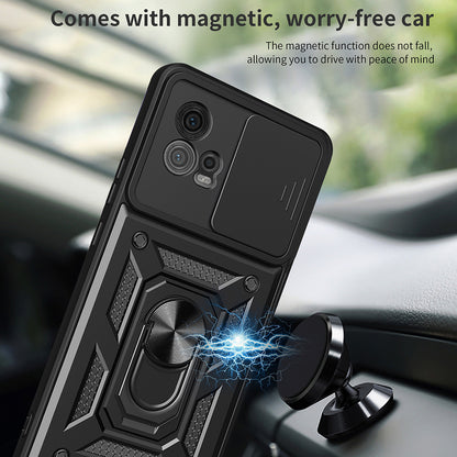 Maska za Motorola Moto G72, Techsuit, CamShield, Crna