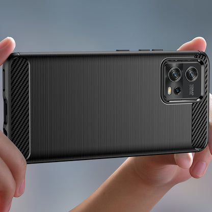 Maska za Motorola Moto G72, Techsuit, Karbon, Crna
