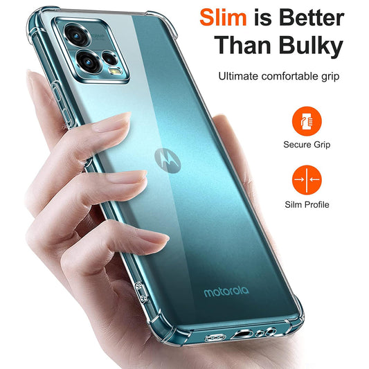 Maska za Motorola Moto G72, Techsuit, Shockproof Clear, Prozirna