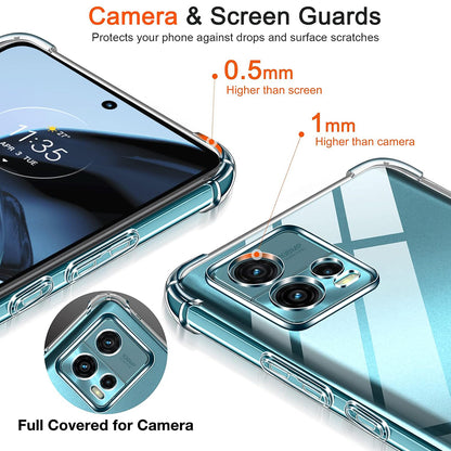Maska za Motorola Moto G72, Techsuit, Shockproof Clear, Prozirna