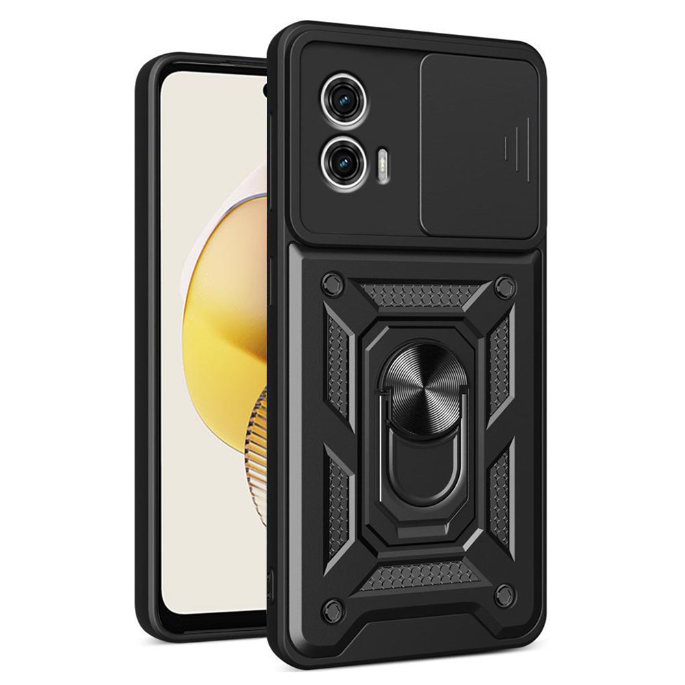 Maska za Motorola Moto G73, Techsuit, CamShield, Crna