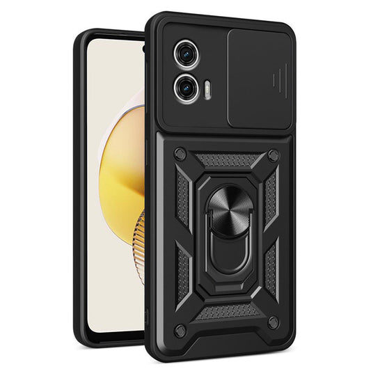 Maska za Motorola Moto G73, Techsuit, CamShield, Crna
