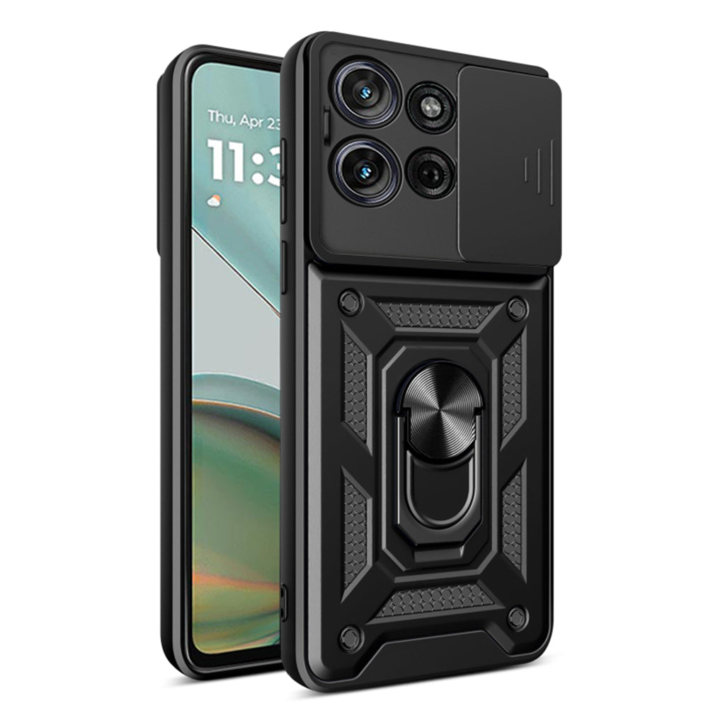 Maska za Motorola Moto G75, Techsuit, CamShield, Crna